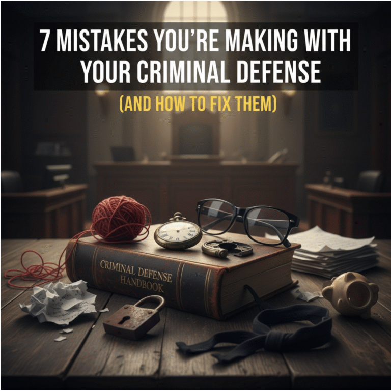 7 Mistakes You're Making with Your Criminal Defense (and How to Fix Them)